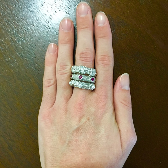 Judith Ripka Sterling Silver Rings - Picture 2 of 5